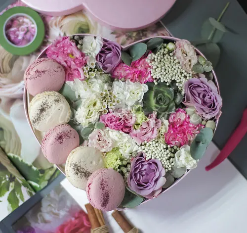 Коробки с макарун Корзина Завтрак в Париже