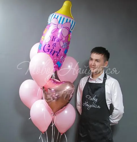 Рождение девочки Облако шаров "Маленькой принцессе"
