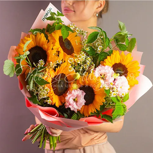 ПОДСОЛНУХИ Букет Счастливый час