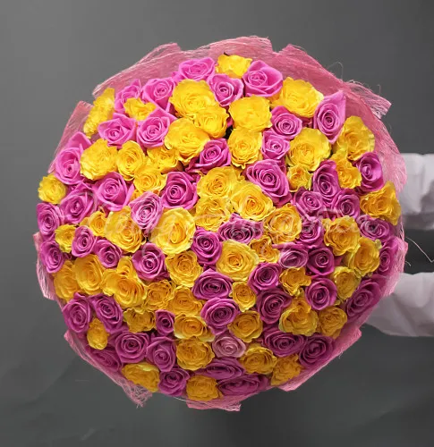 101 роза Букет Весна на душе