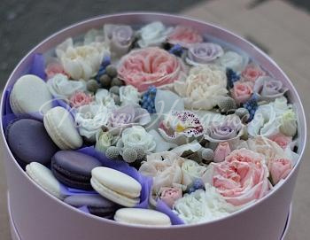 Коробки с макарун Корзина Твои обьятия