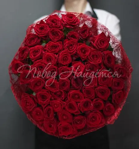 51 роза Букет Стинг