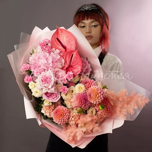 Цветы Букет Чарующий закат