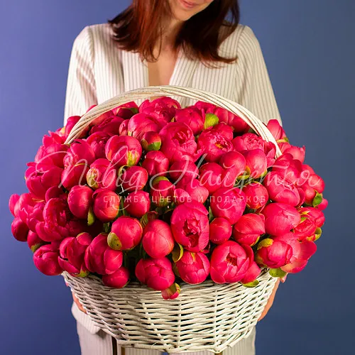 ПИОНЫ Букет Коралловый сад