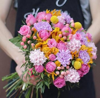 Цветы Букет Фонтан желаний