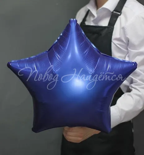 Звезды Звезда Синяя Сатин