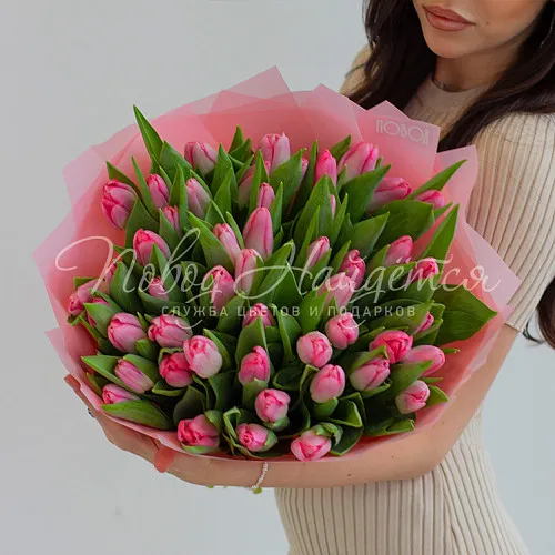 ТЮЛЬПАНЫ Букет Сиреневый туман