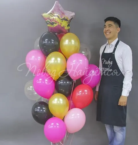 Обычные шары, облака из шаров Облако шаров"Вулкан страстей"