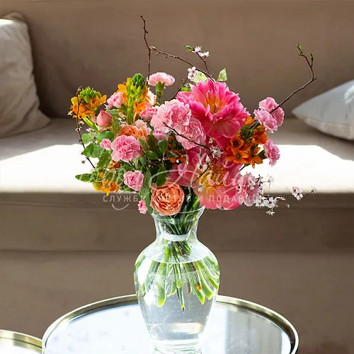 Цветы по подписке Букет Подписка М