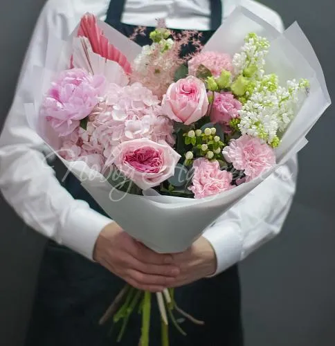 Букет с ПИОНАМИ Букет Любовный капкан