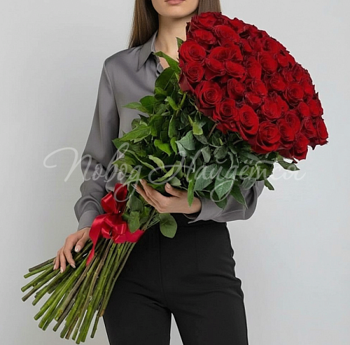 Розы ОГРОМНЫЕ: 100-170 см Букет Дама