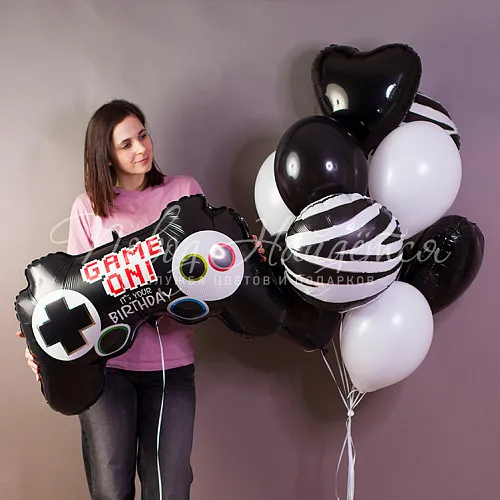 Обычные шары, облака из шаров Облако шаров "Геймпад"