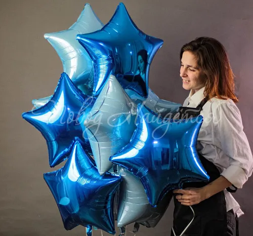 Обычные шары, облака из шаров Облако шаров "Синяя звезда"