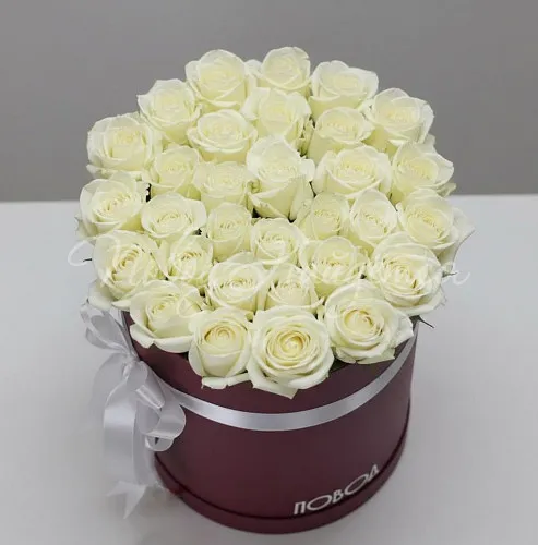 Цветы в шляпной коробке Корзина Желанной