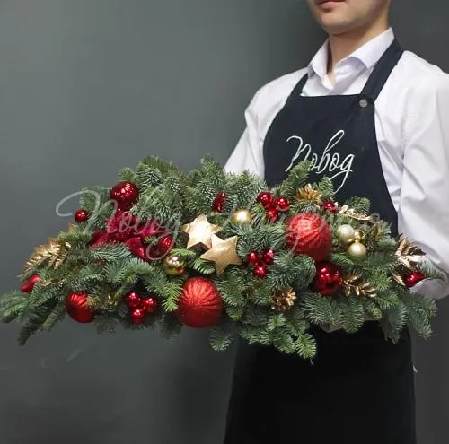 Новогодние композиции Цветочная композиция Аленький цветочек