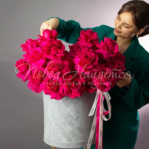 Розы Букет Пламенное сердце