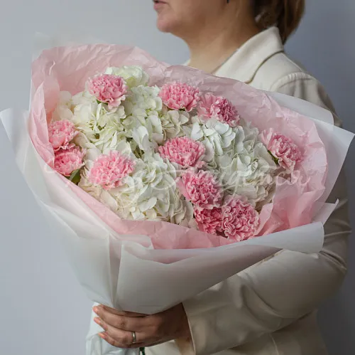 ГОРТЕНЗИИ Букет Сладкая вата