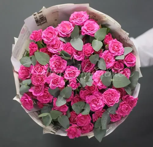 РОЗЫ Букет Малиновый звон