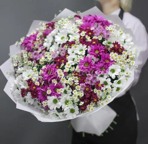 ХРИЗАНТЕМЫ Букет Привет,ромашки