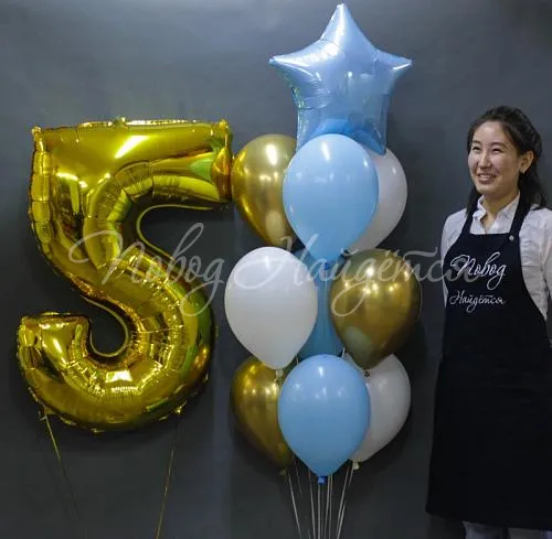 Воздушные шары Облако шаров"Юный юбиляр"