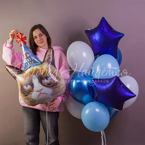 Обычные шары, облака из шаров Облако шаров "Безудержное веселье"