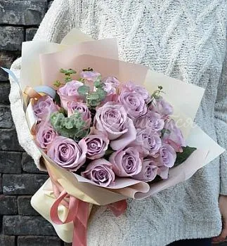 Розы Букет Волшебный Аметист