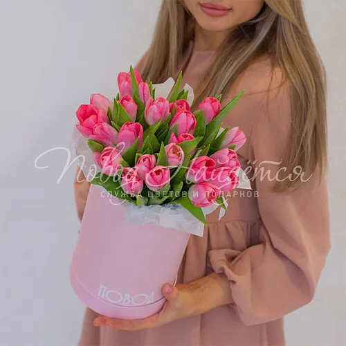 ТЮЛЬПАНЫ Букет Клубничная карамель