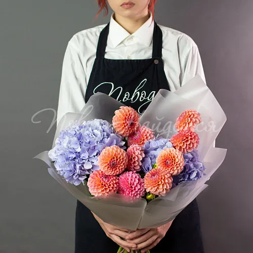 ГЕОРГИНЫ Букет Творческий тандем