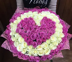 Розы Букет Нежное сердце