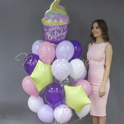 Обычные шары, облака из шаров Облако шаров"Нежные объятия"