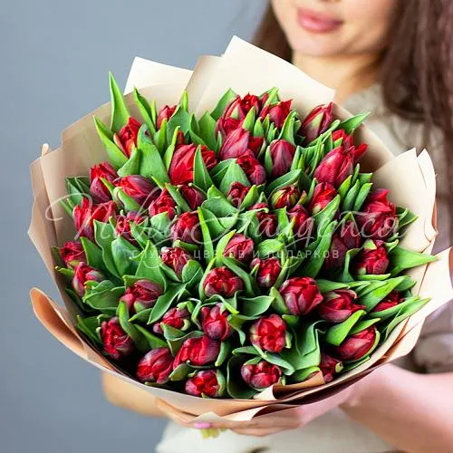 ТЮЛЬПАНЫ Букет Красная заря