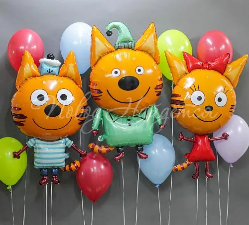 Воздушные шары Три кота