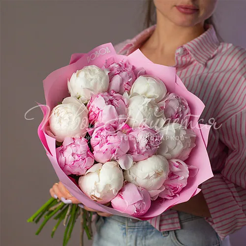 ПИОНЫ Букет Цвет совершенства