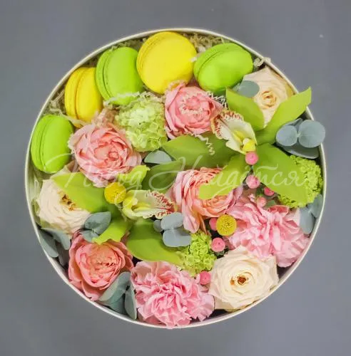 Коробки с макарун Корзина Дюшес