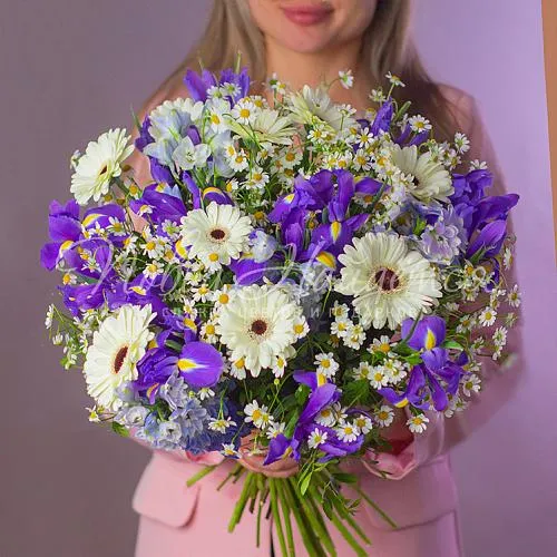 Букеты с ГЕРБЕРАМИ Букет Московское лето