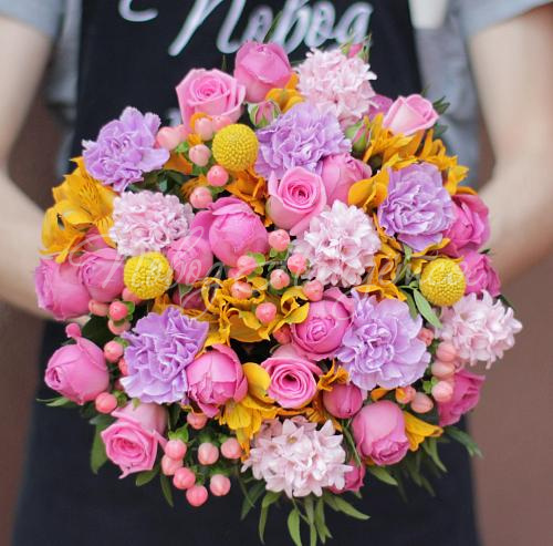 Цветы Букет Фонтан желаний