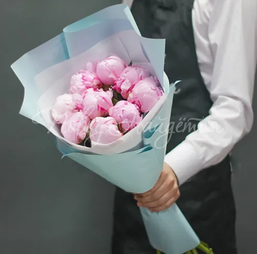 ПИОНЫ Букет Розовый крем