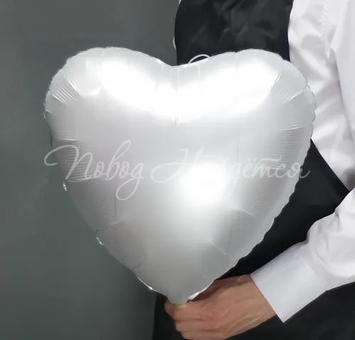 Сердца Сердце Белое Сатин