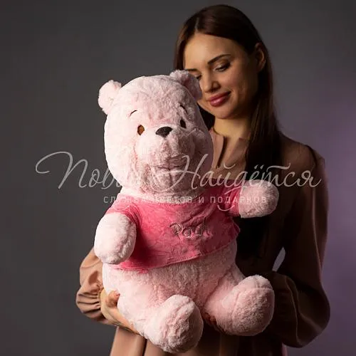 Мягкие игрушки Винни Пух розовый, 60 см