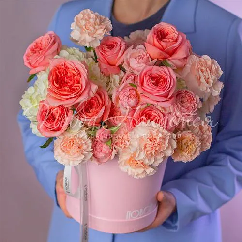 Пионовидные розы Букет Фестиваль красок