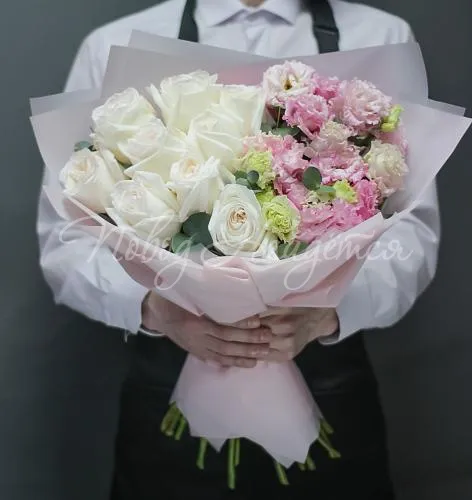 Пионовидные розы Букет Ванильный вечер
