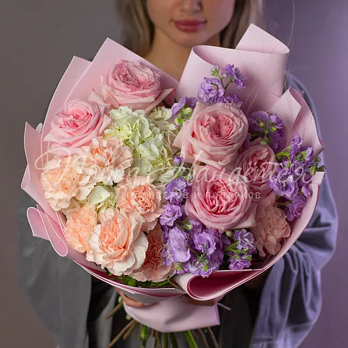 Пионовидные розы Букет Подарю тебе любовь