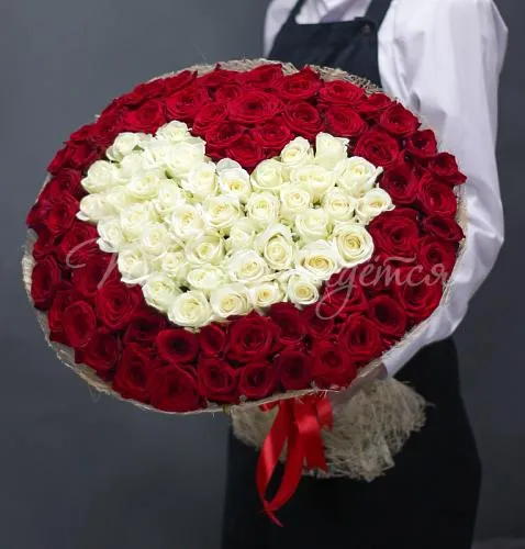 101 роза Букет Создавая любовь