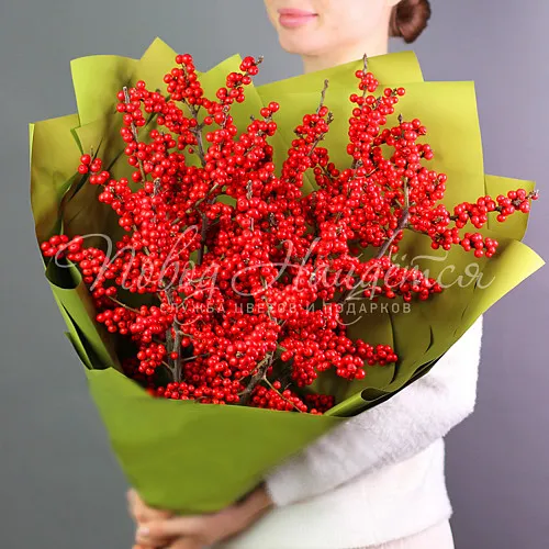 Цветы Букет Пунцовый закат