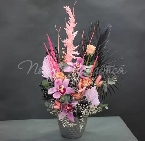 Интерьерные композиции Цветочная композиция Interior 08