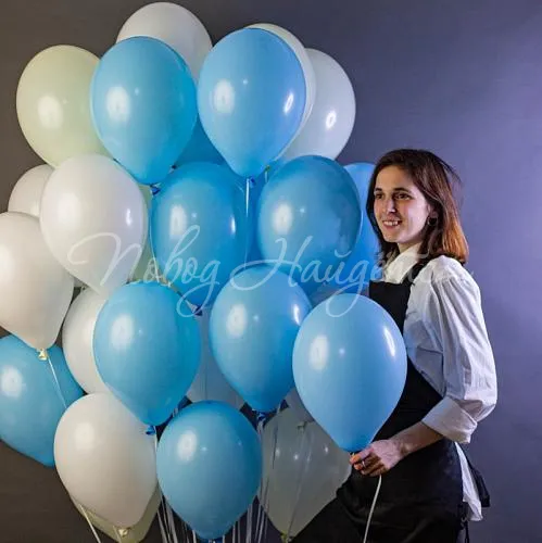 Обычные шары, облака из шаров 31 шар "Голубая лагуна"