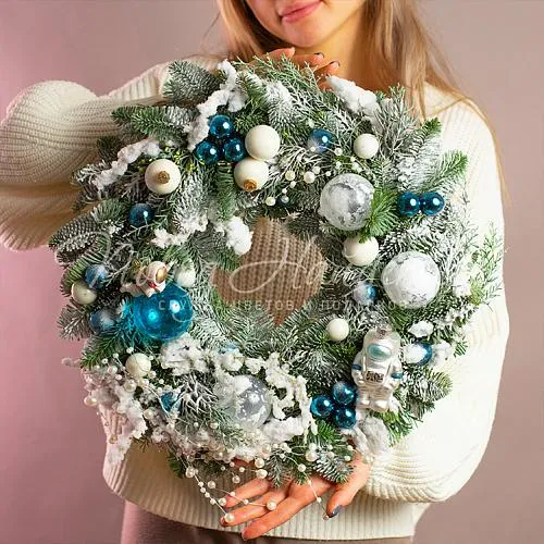 Новогодние композиции Цветочная композиция Космическое чудо