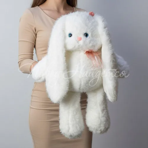 Мягкие игрушки Белый зайка, 60 см 