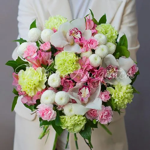 Букет с ОРХИДЕЯМИ Букет Белый сад