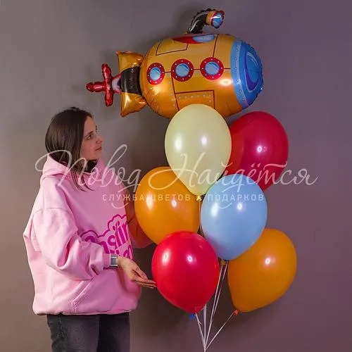 Обычные шары, облака из шаров Облако шаров "Юный исследователь"